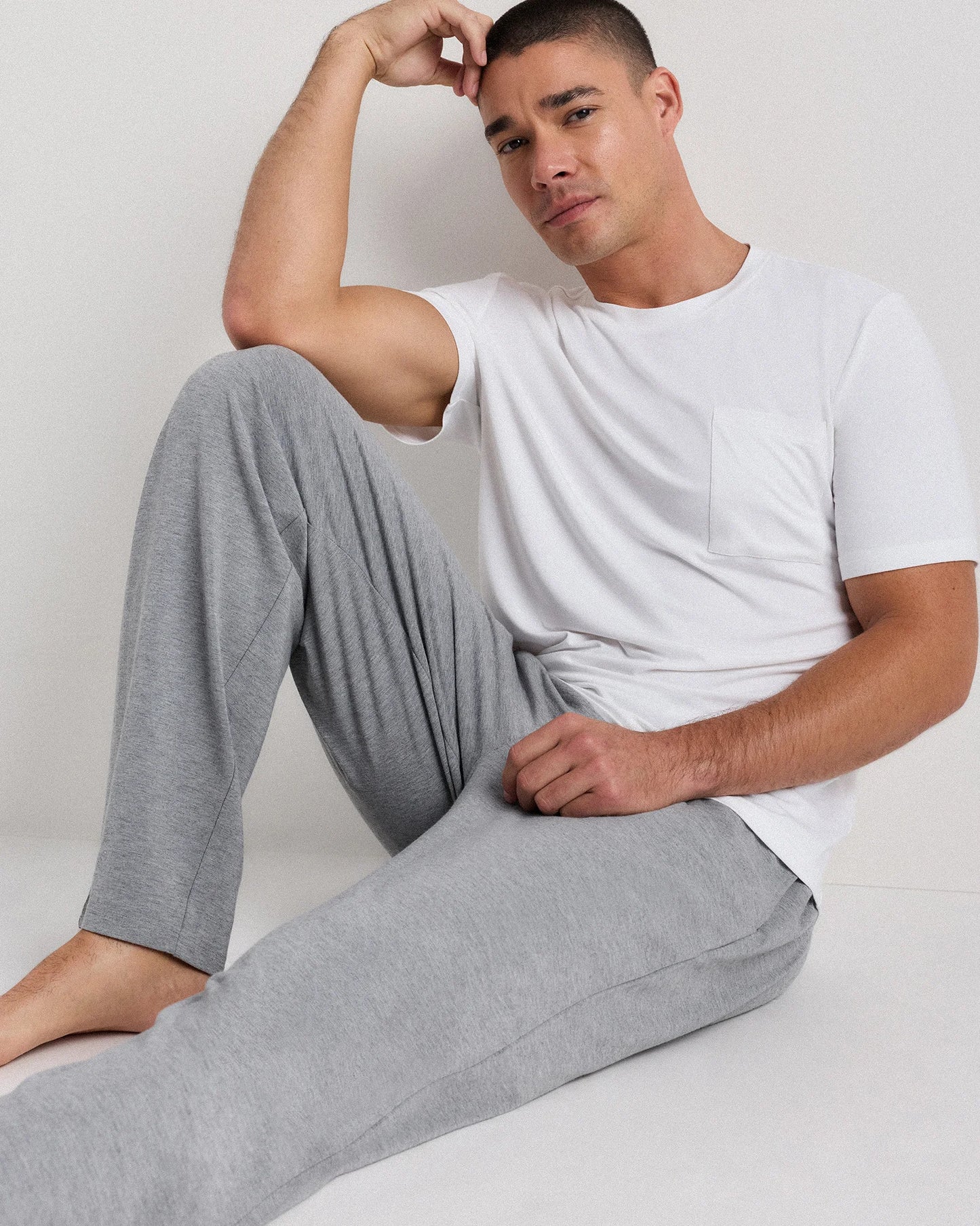 Bamboo Jersey Relaxed Lounge Pants - S / Black