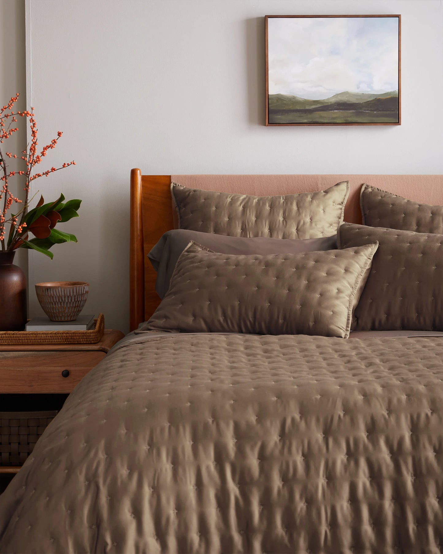 Bamboo Dream Quilted Sham Set - Standard / Sage