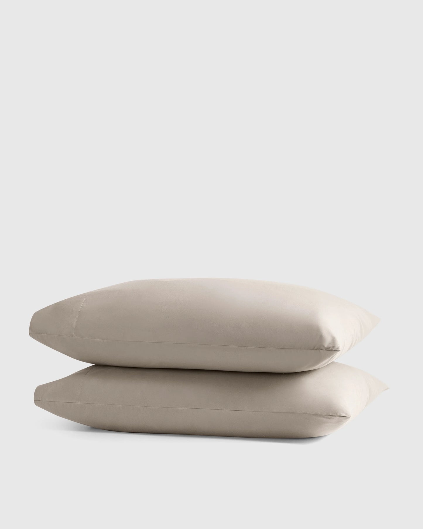 Organic Crisp Percale Pillowcase Set - Standard / White
