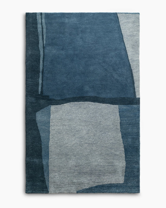Velzy Wool Rug - 3' x 5' / Blue