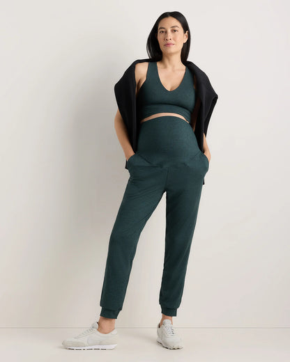 Ultra-Soft Maternity Joggers - XS / Heather Black