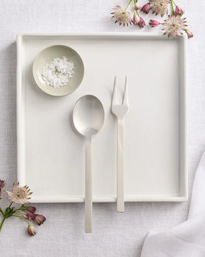 Stile 2-Pc Serving Utensil Set by Mepra - One Size / Polished Stainless Steel