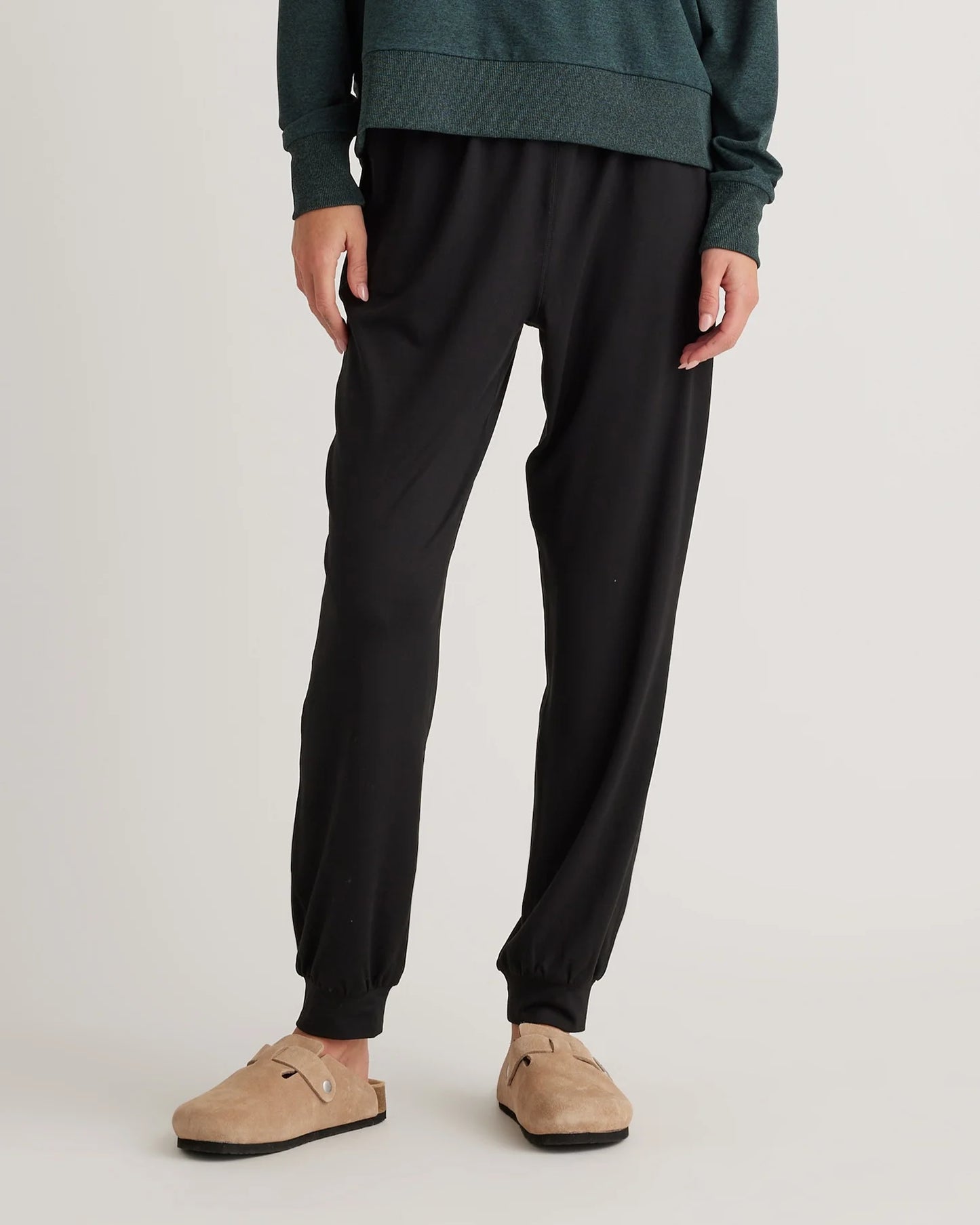 Flowknit High-Rise Boyfriend Joggers - XS / Heather Navy