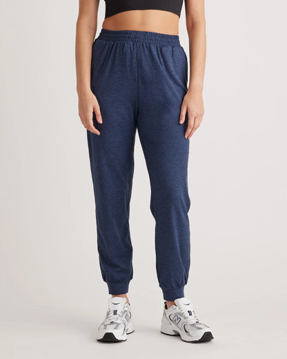 Flowknit High-Rise Boyfriend Joggers - XS / Heather Navy