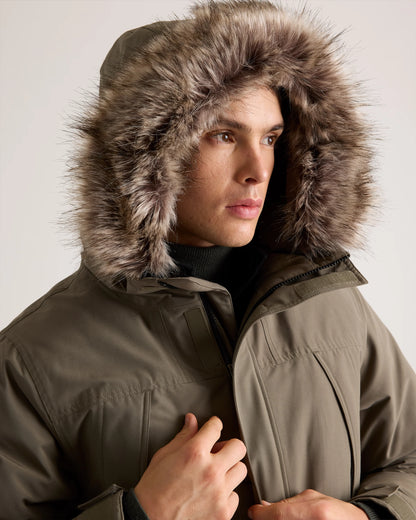 Responsible Down Hooded Parka - S / Storm Blue