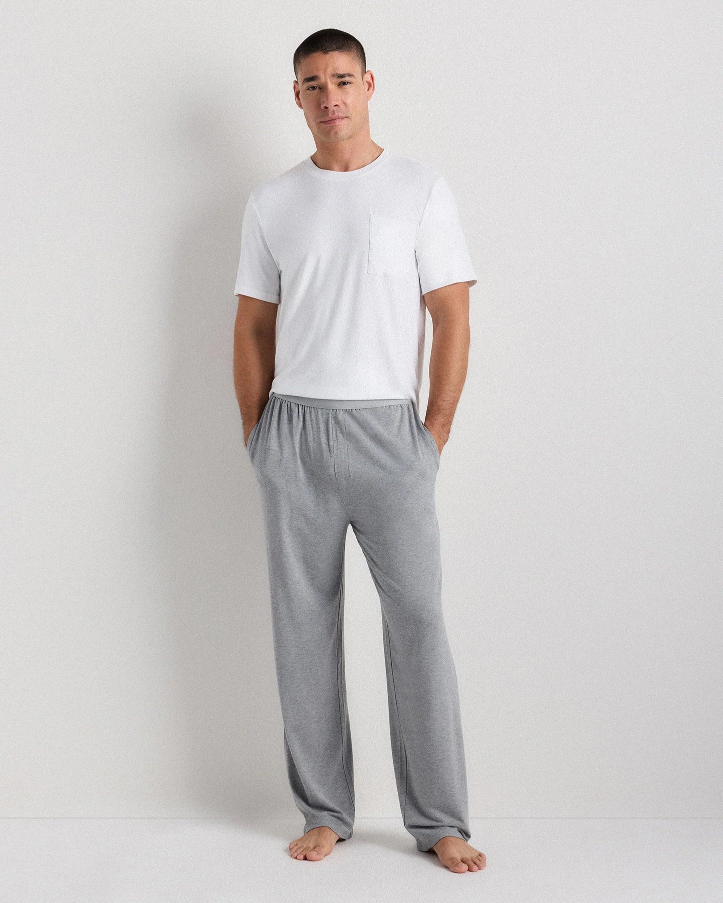 Bamboo Jersey Relaxed Lounge Pants - S / Black