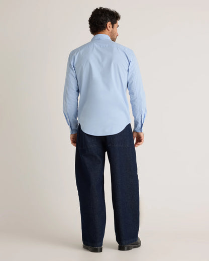Organic Cotton Stretch Poplin Shirt - S / Grey Gingham