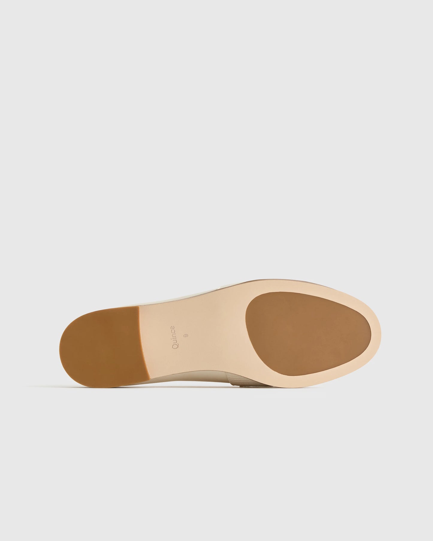 Italian Leather Bow Penny Loafer - 5 / Bone
