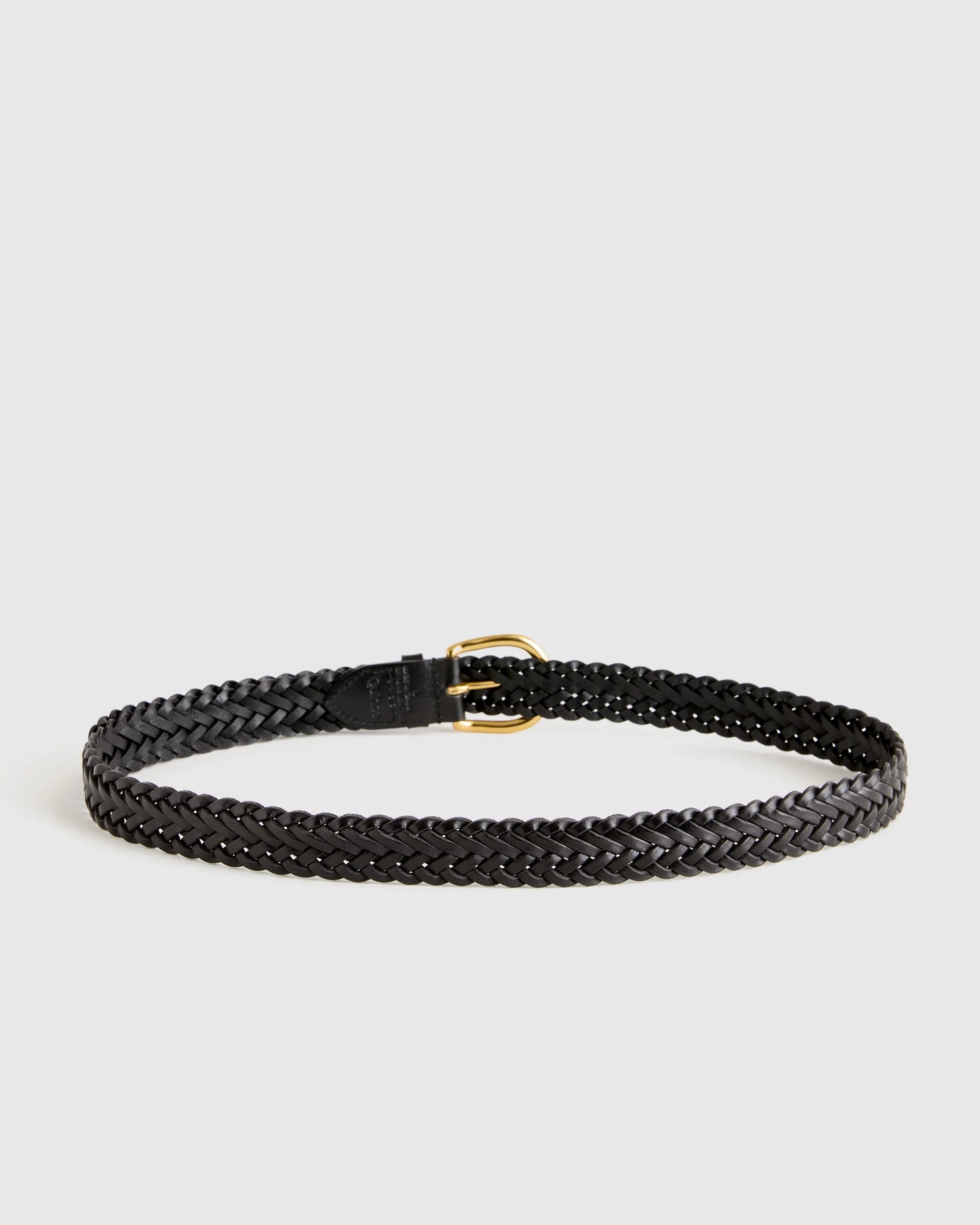 Josie European Leather Braided Belt - XS / Saddle