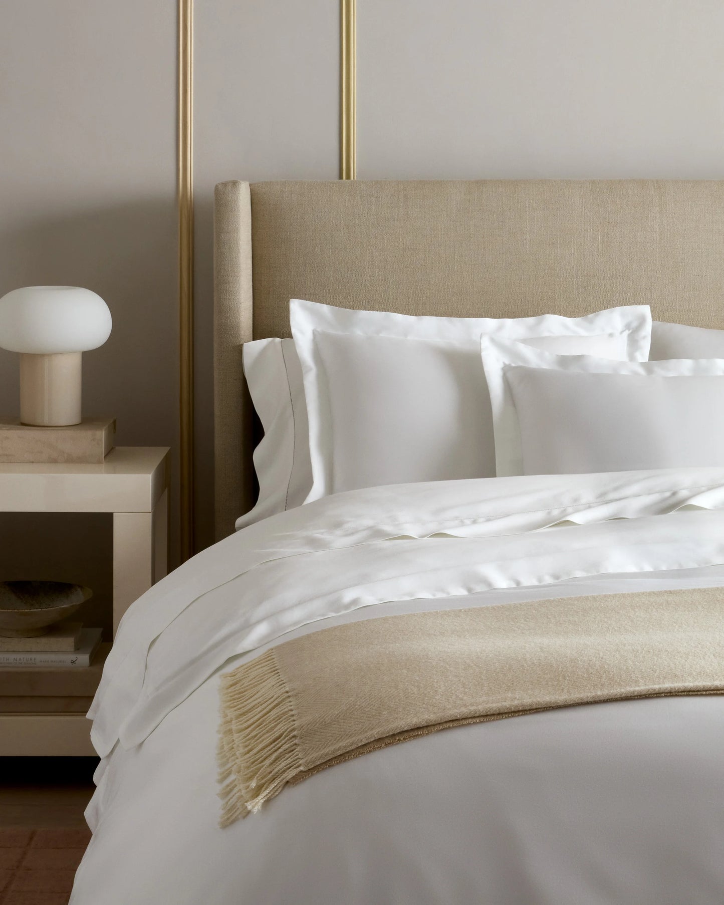 Signature Giza Cotton Sateen Euro Sham - Euro / Mineral