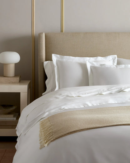 Signature Giza Cotton Sateen Duvet Cover Set - Twin / Sand