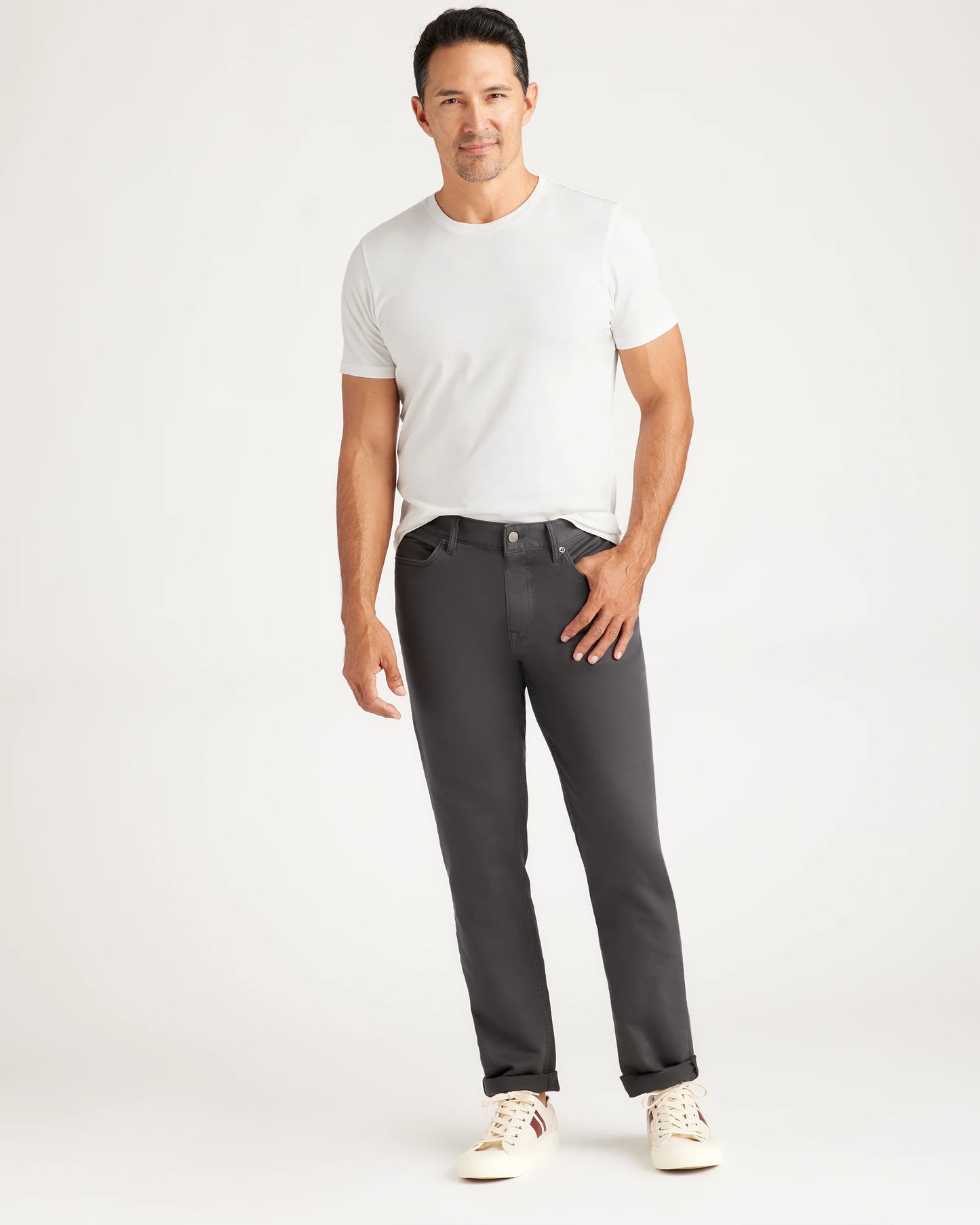 Comfort Stretch Traveler 5-Pocket Pants - Straight - 28X30 / Military Olive