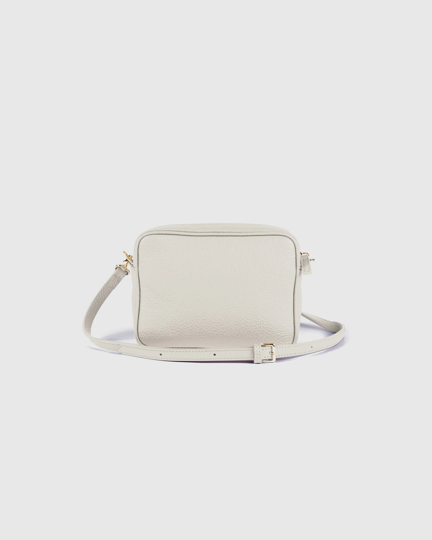 Italian Leather Crossbody Bag - One Size / Black Croco