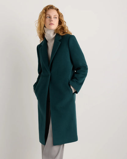 Wool Cashmere Blazer Coat - XS / Mocha Brown