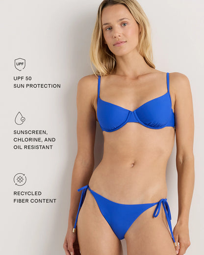 Italian Demi Bikini Top - XS / Deep Navy