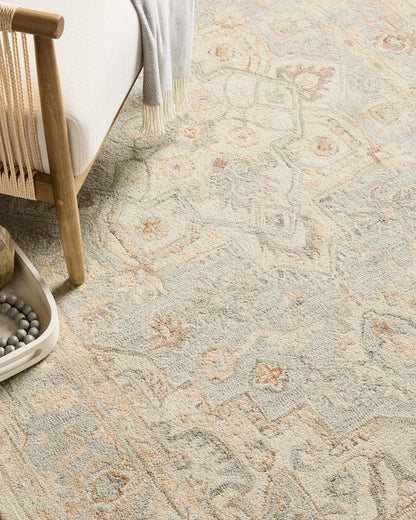 Albany Hand-Tufted Rug - 5' x 8' / Light Blue