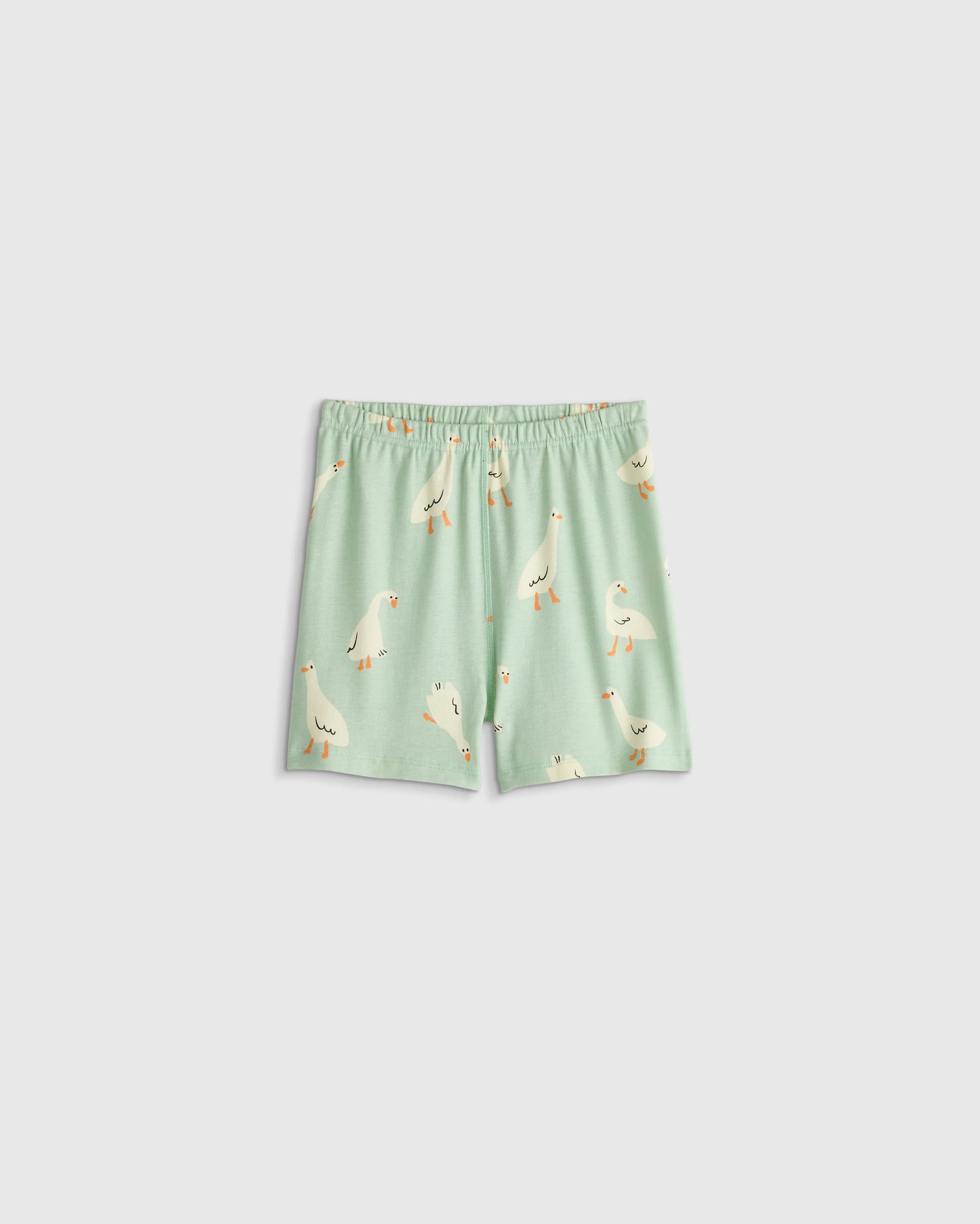 100% Organic Cotton Short Sleeve and Shorts Pajama Set - 6 / Navy Stripe