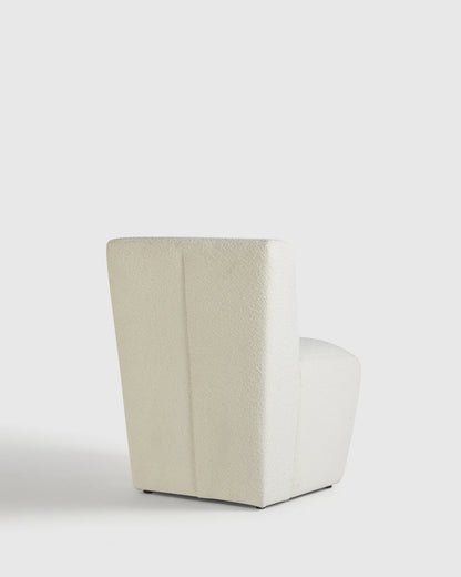Performance Boucle Shelter Back Dining Chair - One Size / Ivory