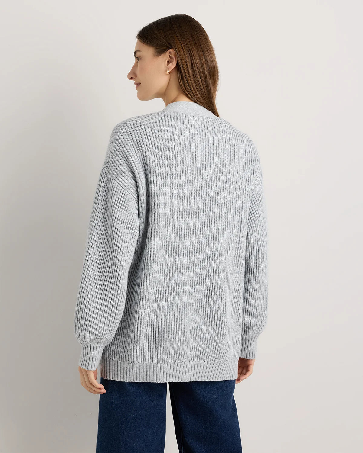 100% Organic Cotton Oversized Cardigan - XS / Camel
