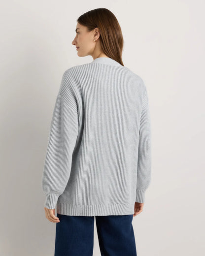 100% Organic Cotton Oversized Cardigan - XS / Camel