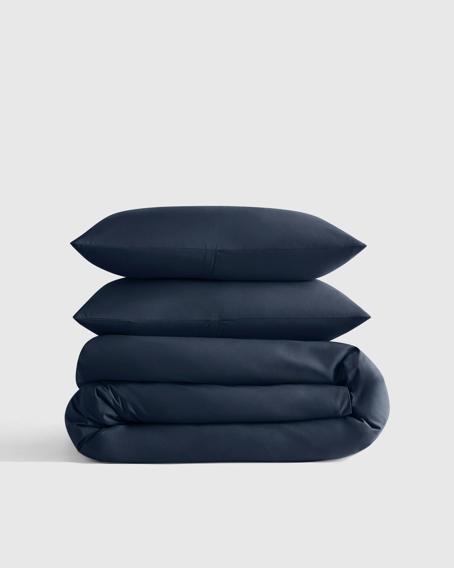 Organic Crisp Percale Duvet Cover Set - Twin / Espresso