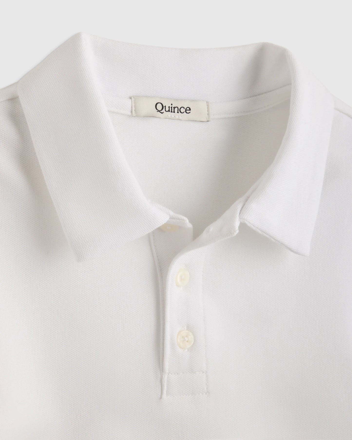 Organic Cotton Long Sleeve Pique Polo - 2T / White