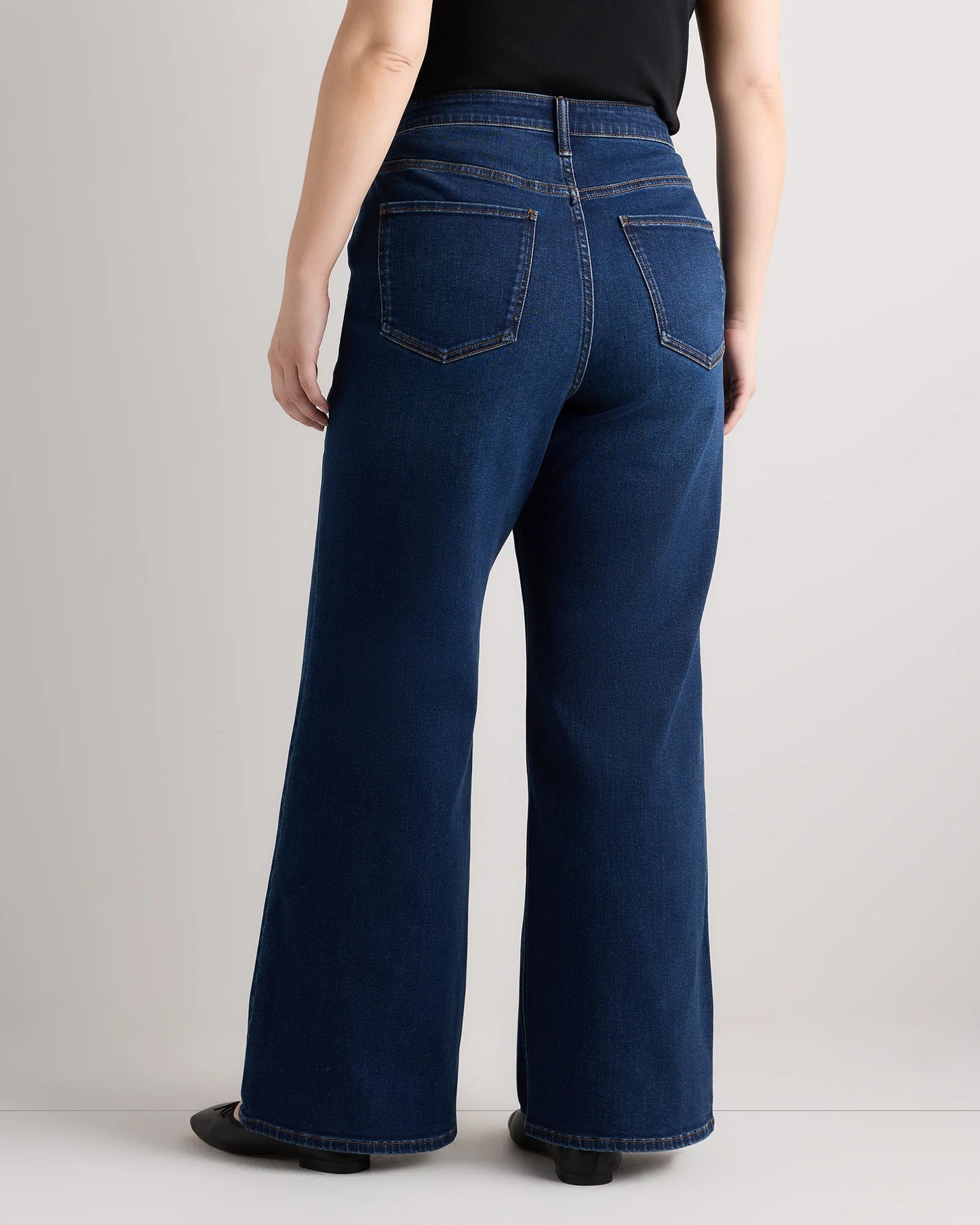 Bella Stretch Wide Leg Jeans - 33 / Midnight Blue