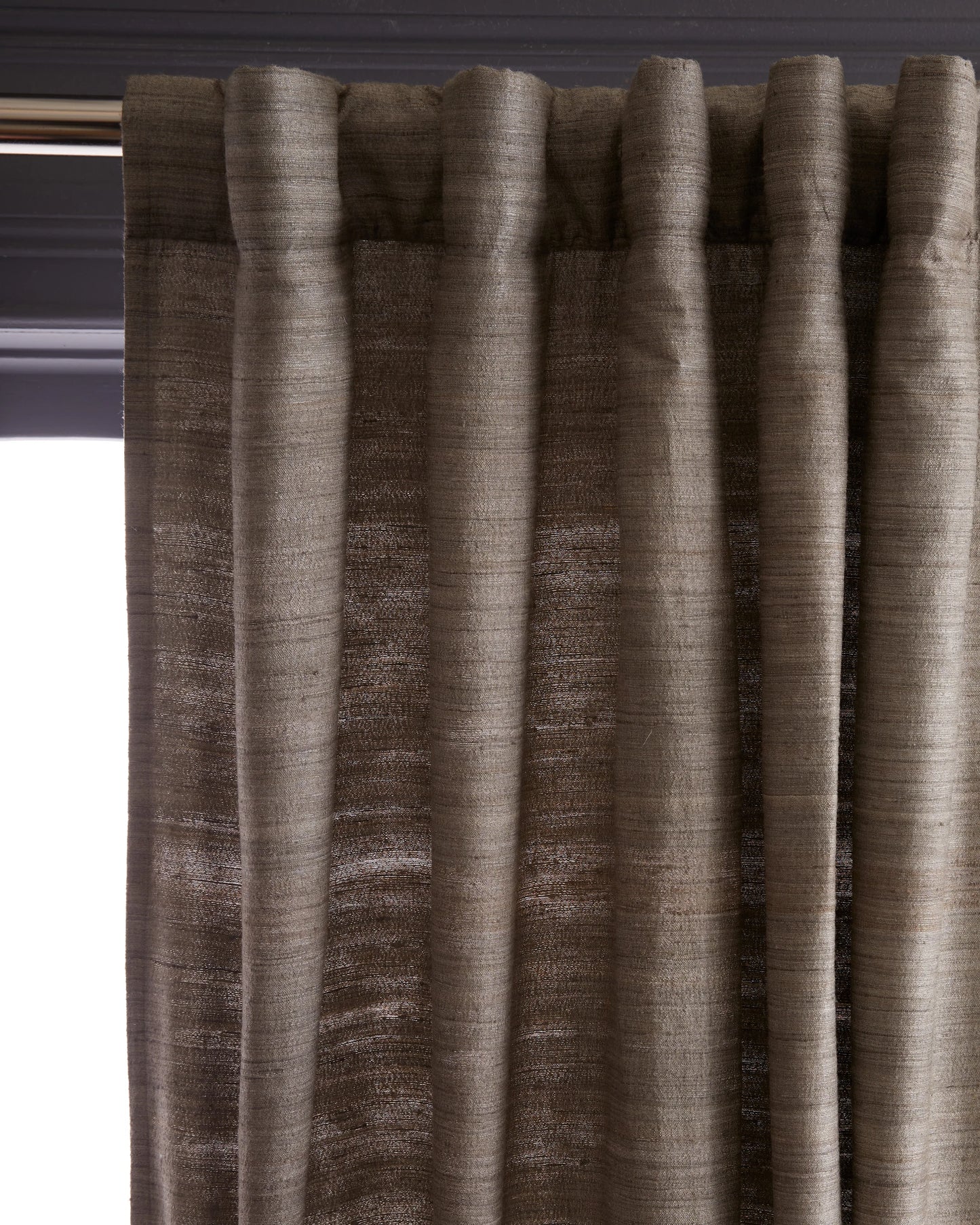 Raw Silk Curtain - Single Panel - 48x84 / Ivory