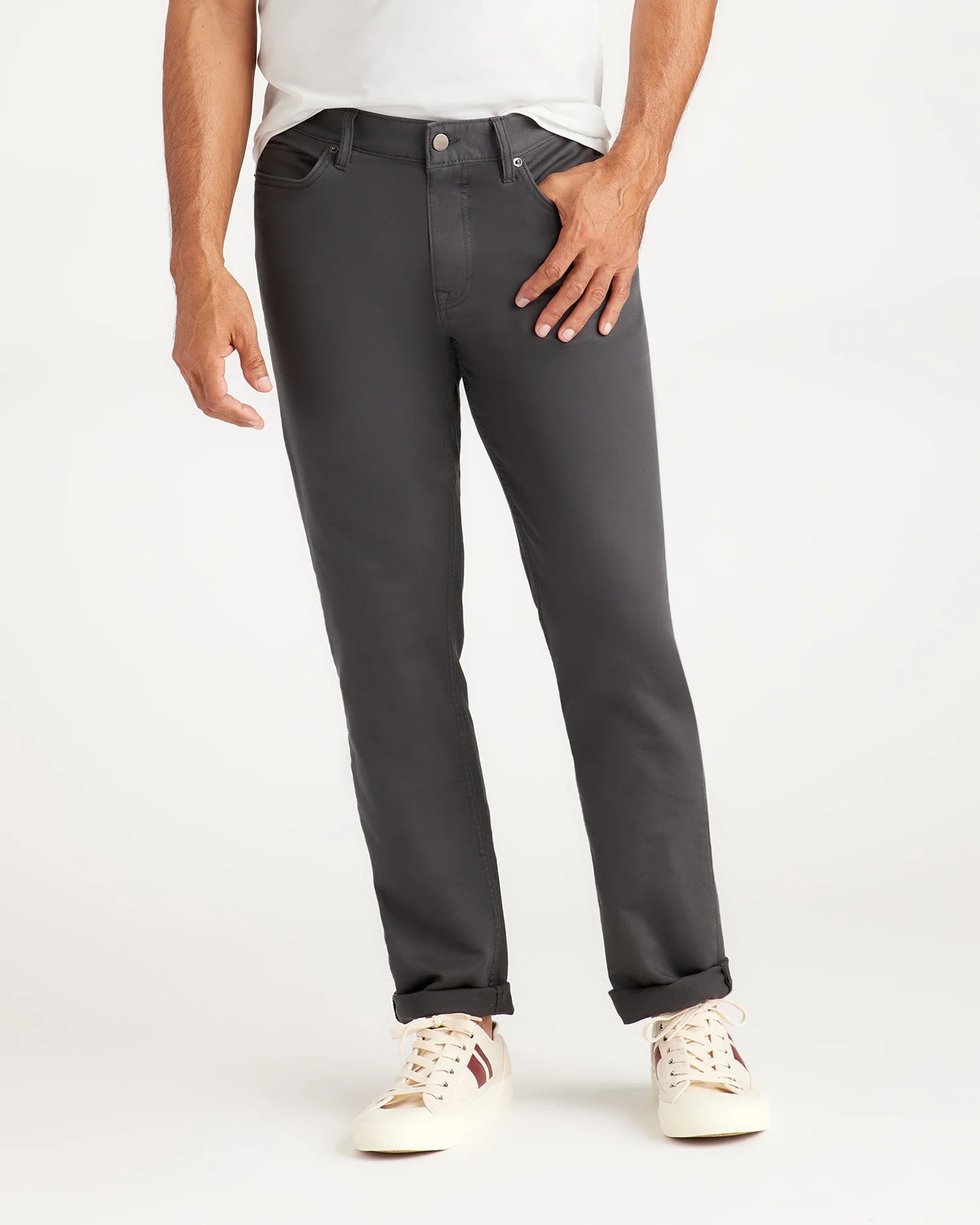 Comfort Stretch Traveler 5-Pocket Pants - Straight - 28X30 / Military Olive