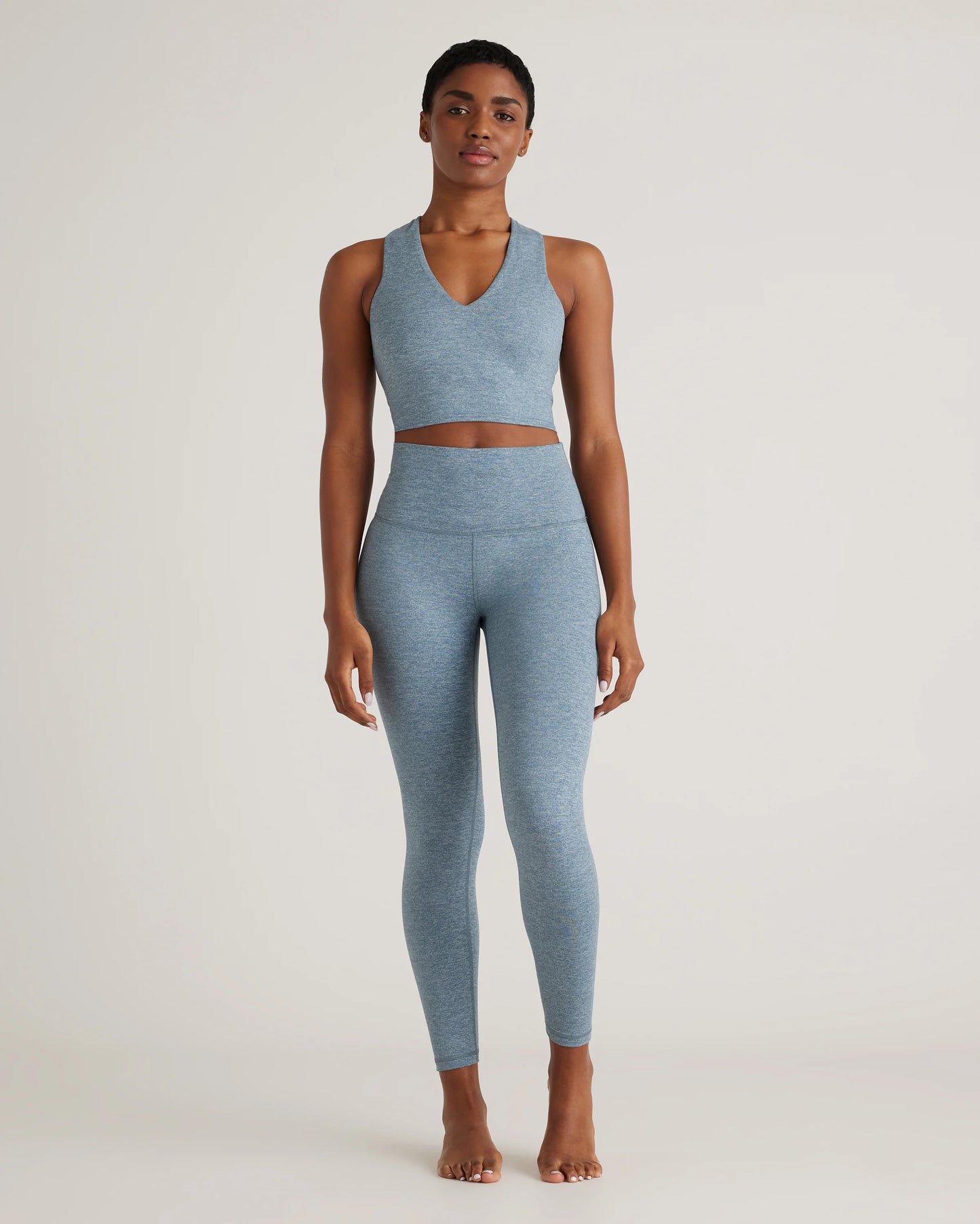 Ultra-Soft High-Rise Legging - XS / Heather Oatmeal