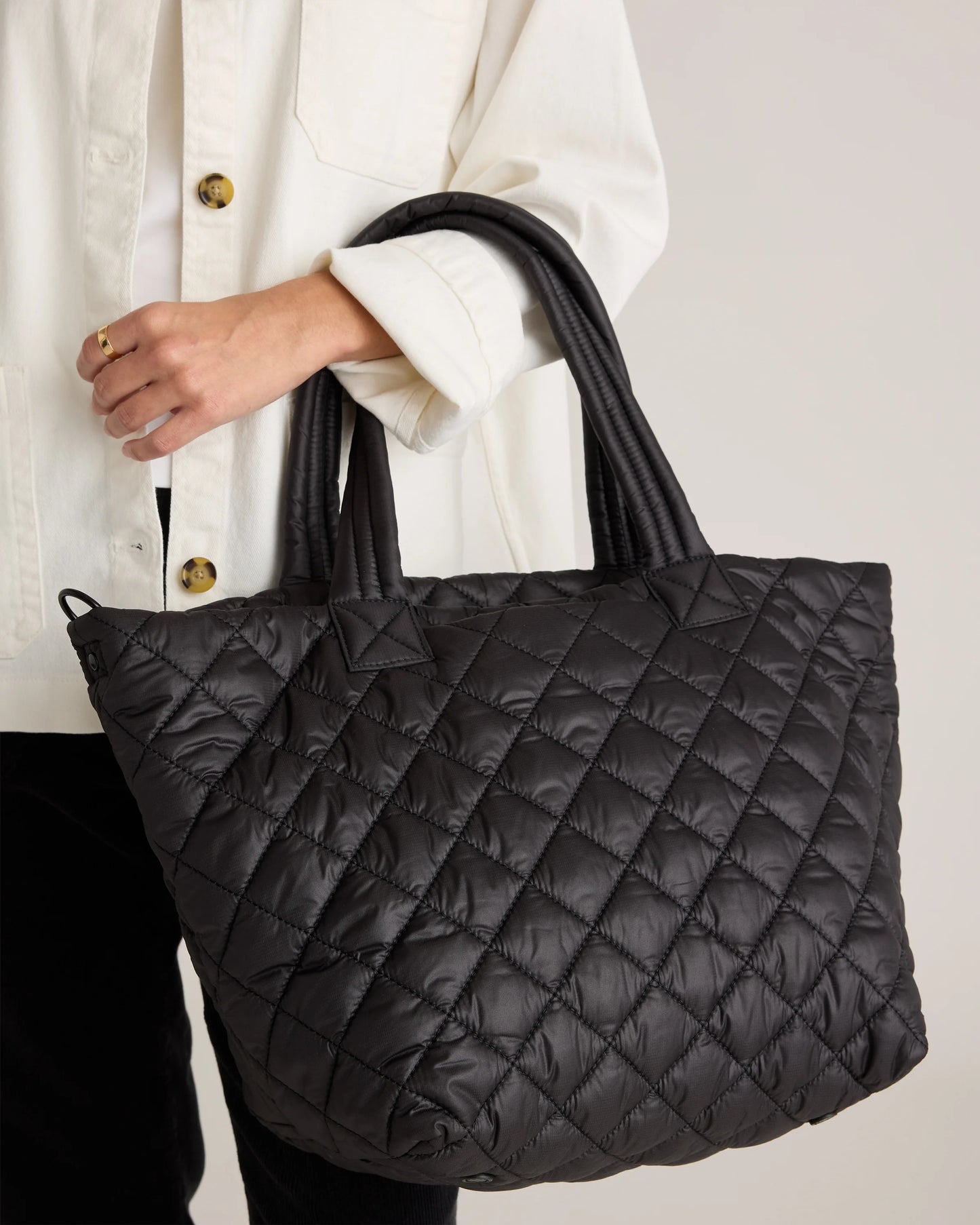Transit Quilted Carry-All Tote - One Size / Porcelain Blue