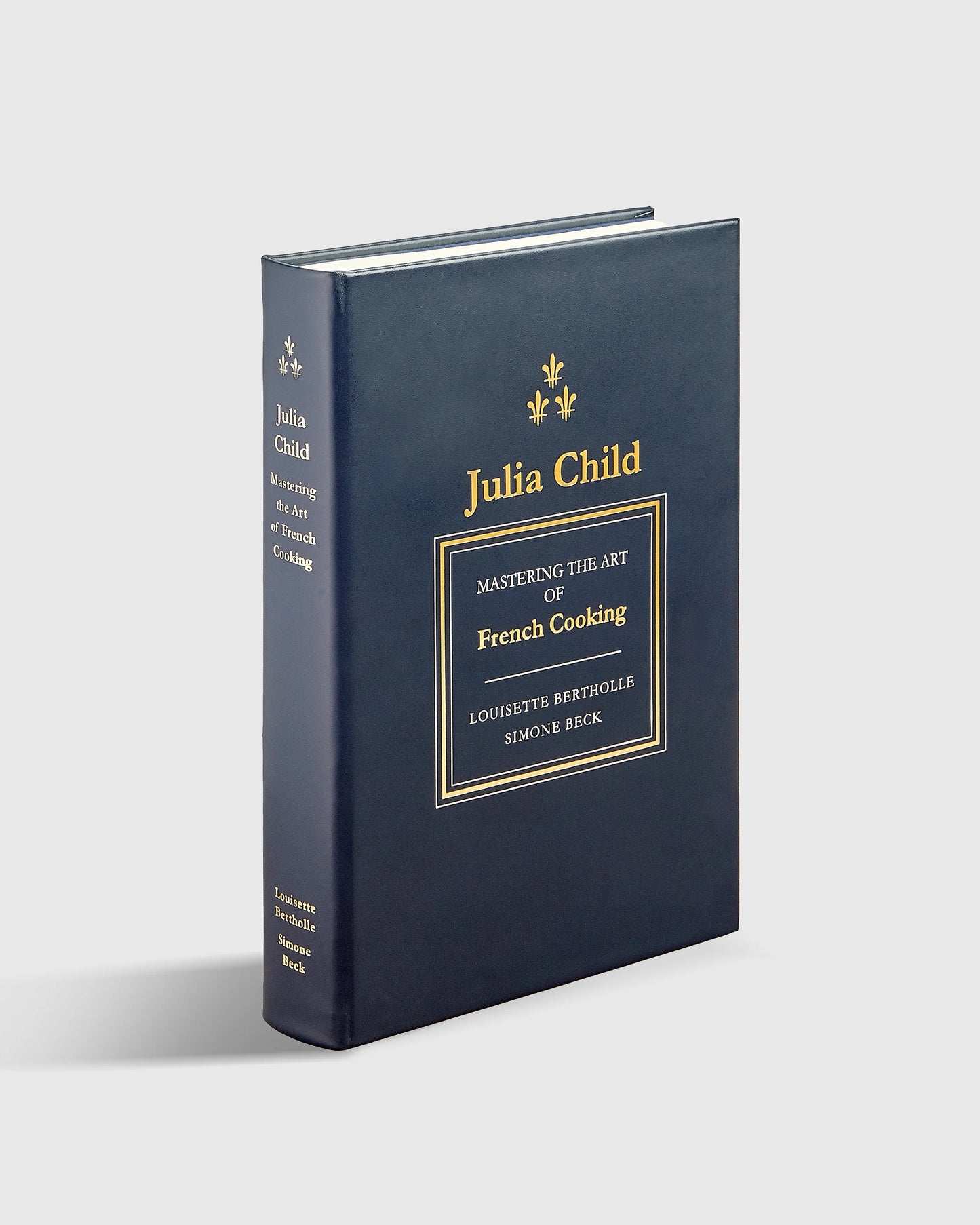 Julia Child Mastering the Art of French Cooking Navy Leather Bound Book - One Size / No Color