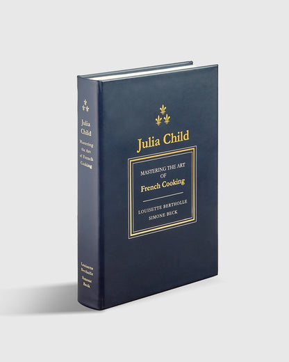 Julia Child Mastering the Art of French Cooking Navy Leather Bound Book - One Size / No Color