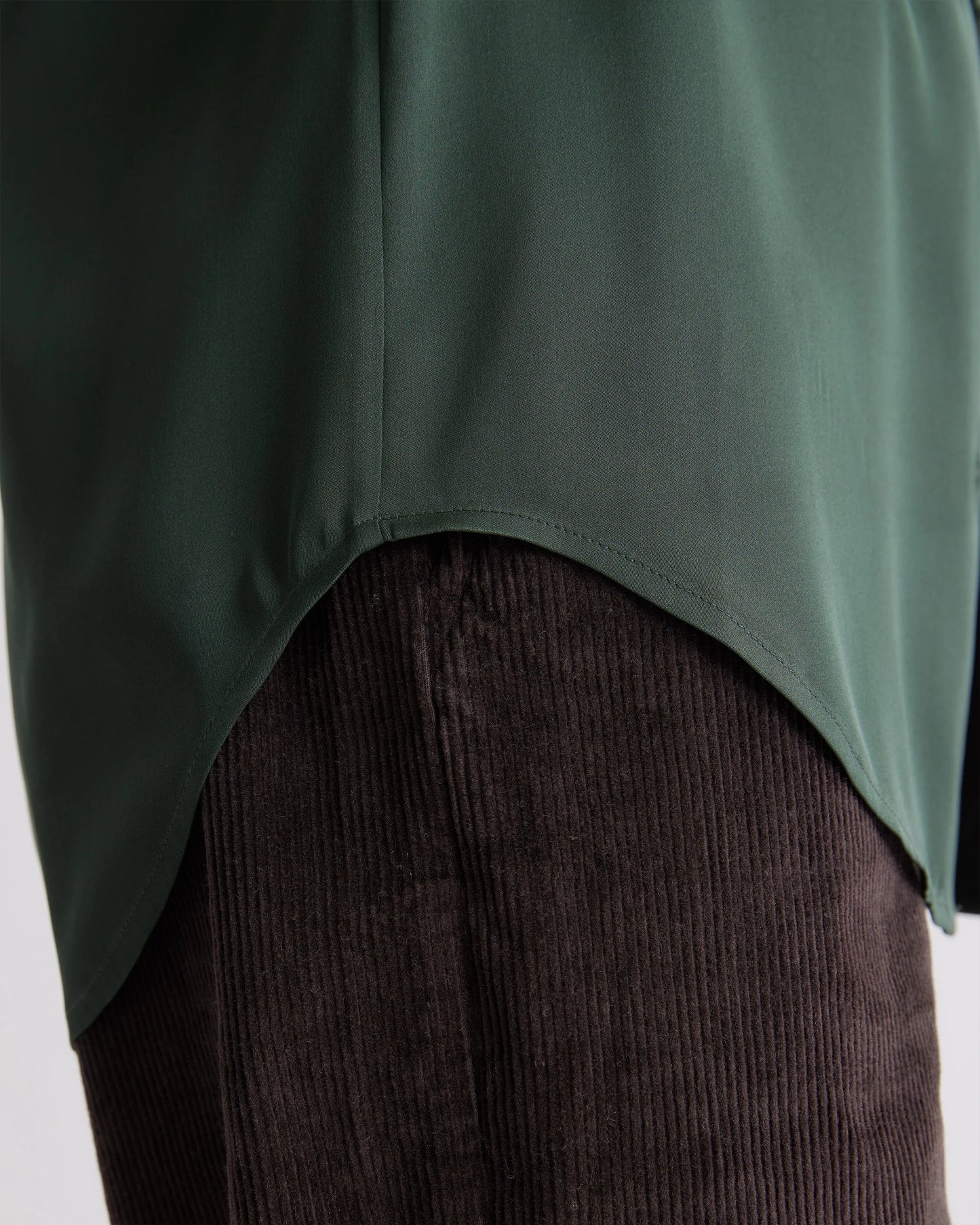 Washable Stretch Silk Blouse - XS / Moonstone Blue