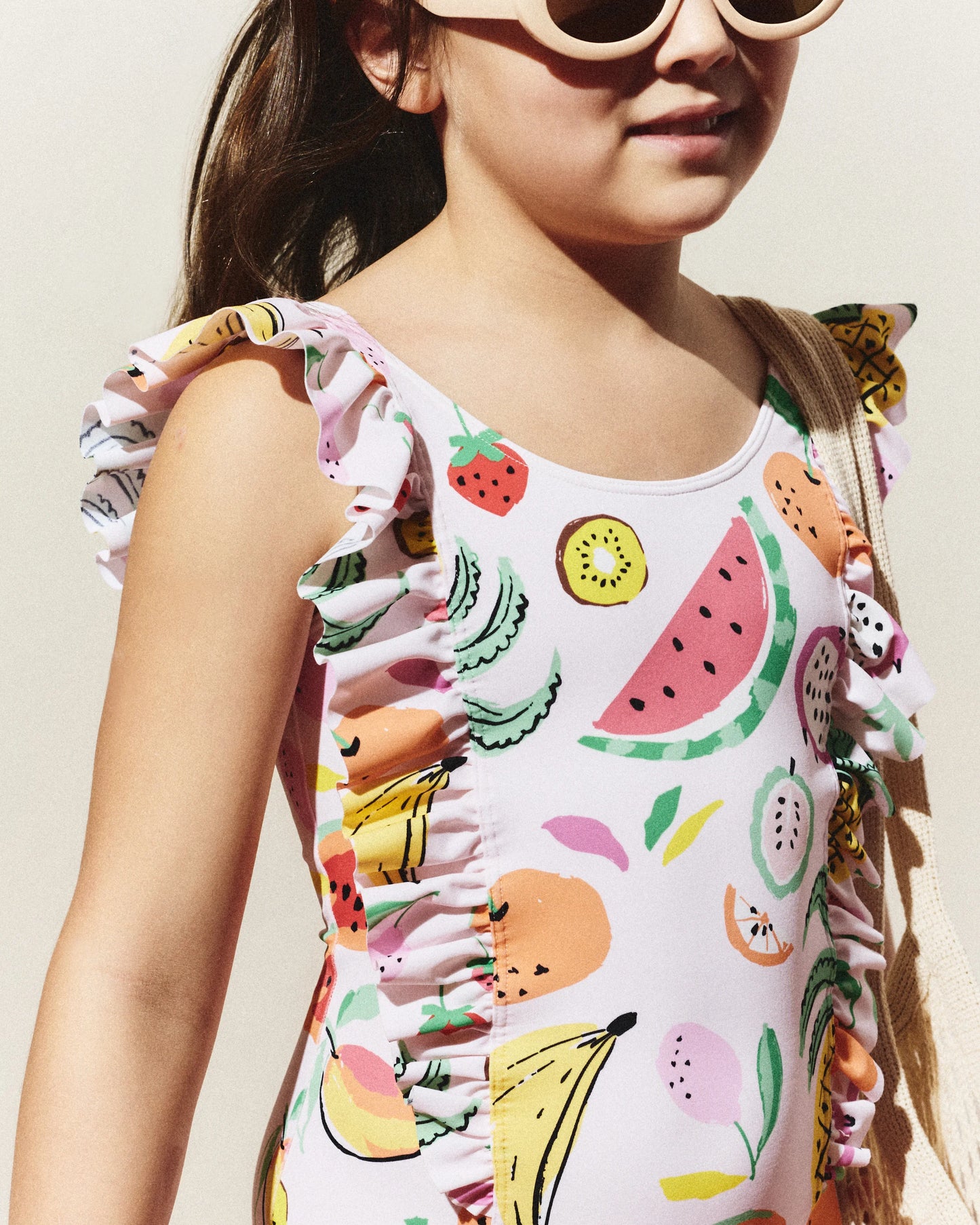 Ruffle One Piece Swimsuit - 6 / Soft Ditsy Floral