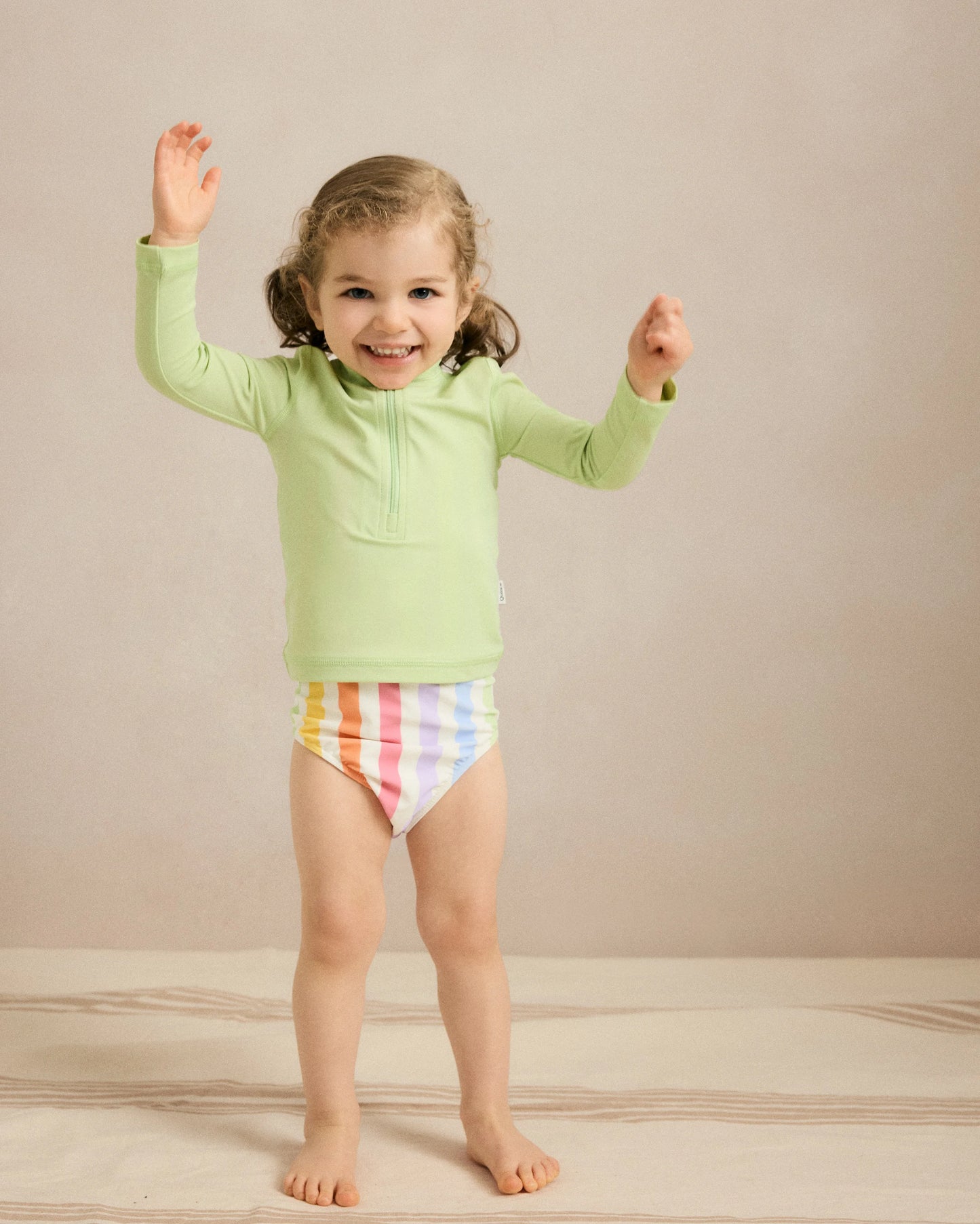 One-Piece Swimsuit - 2T / Wavy Fish