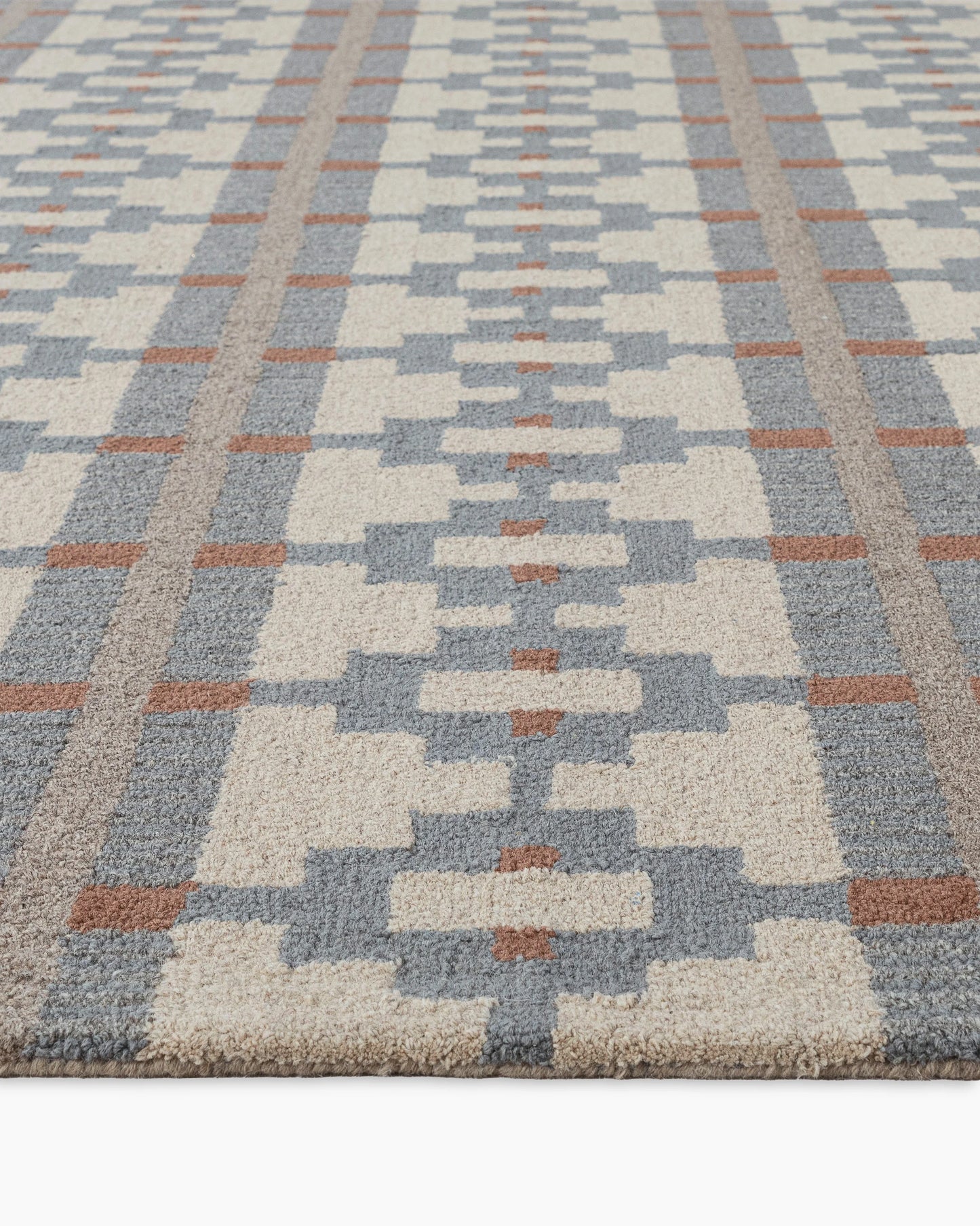 Palma Wool Rug - 3' x 5' / Dusty Blue Multi