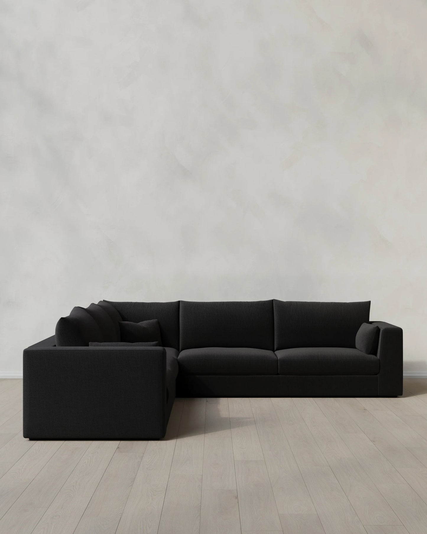 Oasis L Sectional in Performance Linen - One Size / Onyx