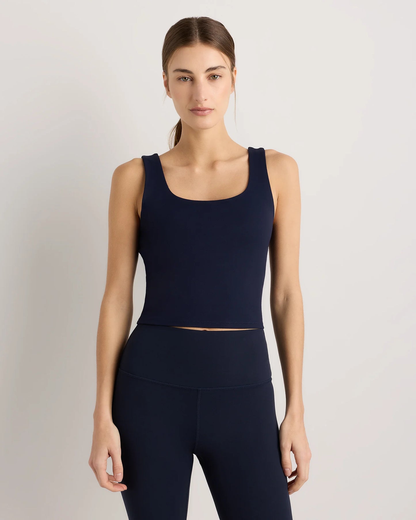 Power-Up Scoop Neck Bra Tank - XS / Classic White