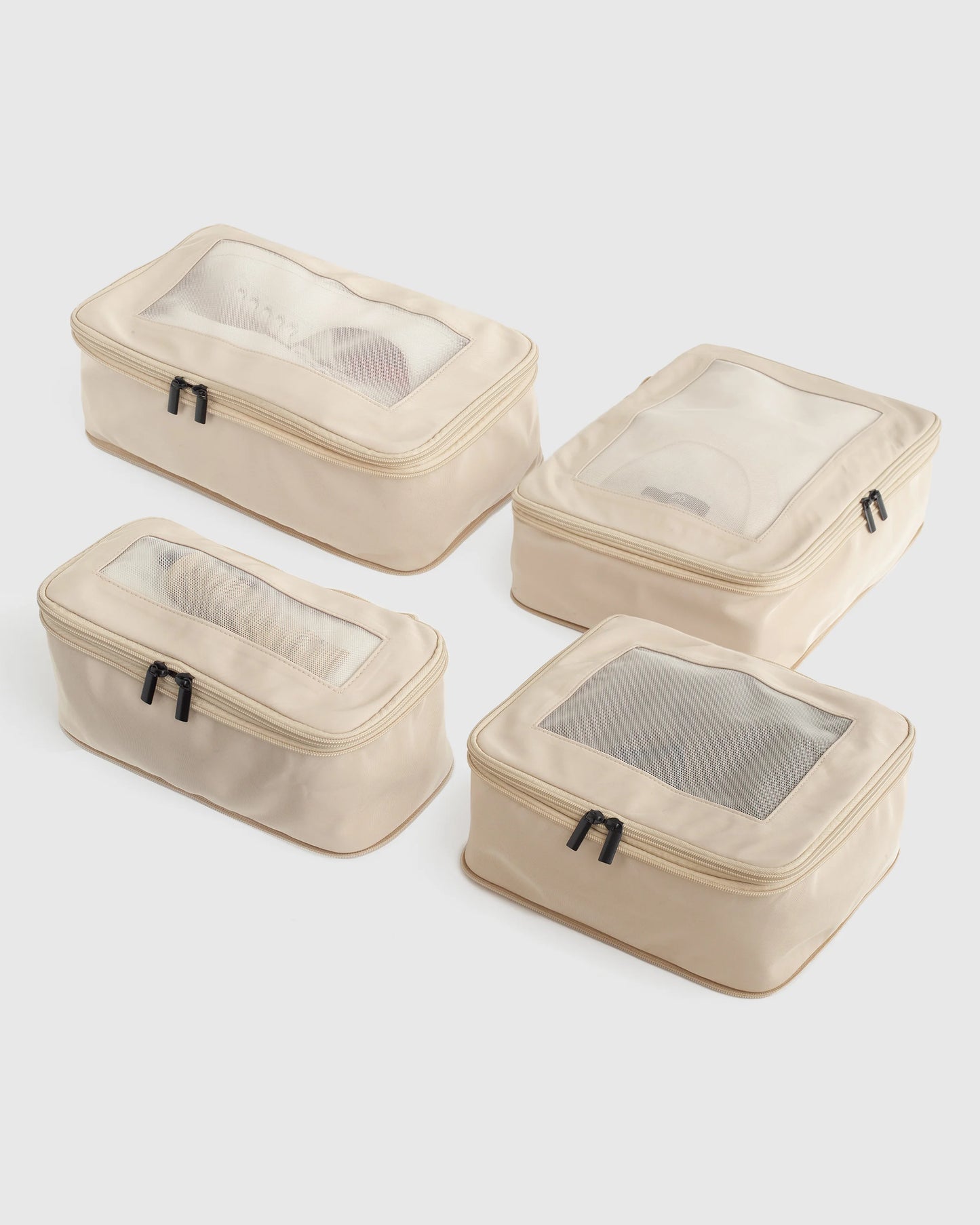 Eco Compression Packing Cubes - 4-Pack / Black