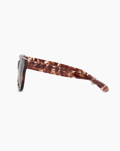 Tatum Polarized Acetate Sunglasses - One Size / Espresso Tortoise with Green lens