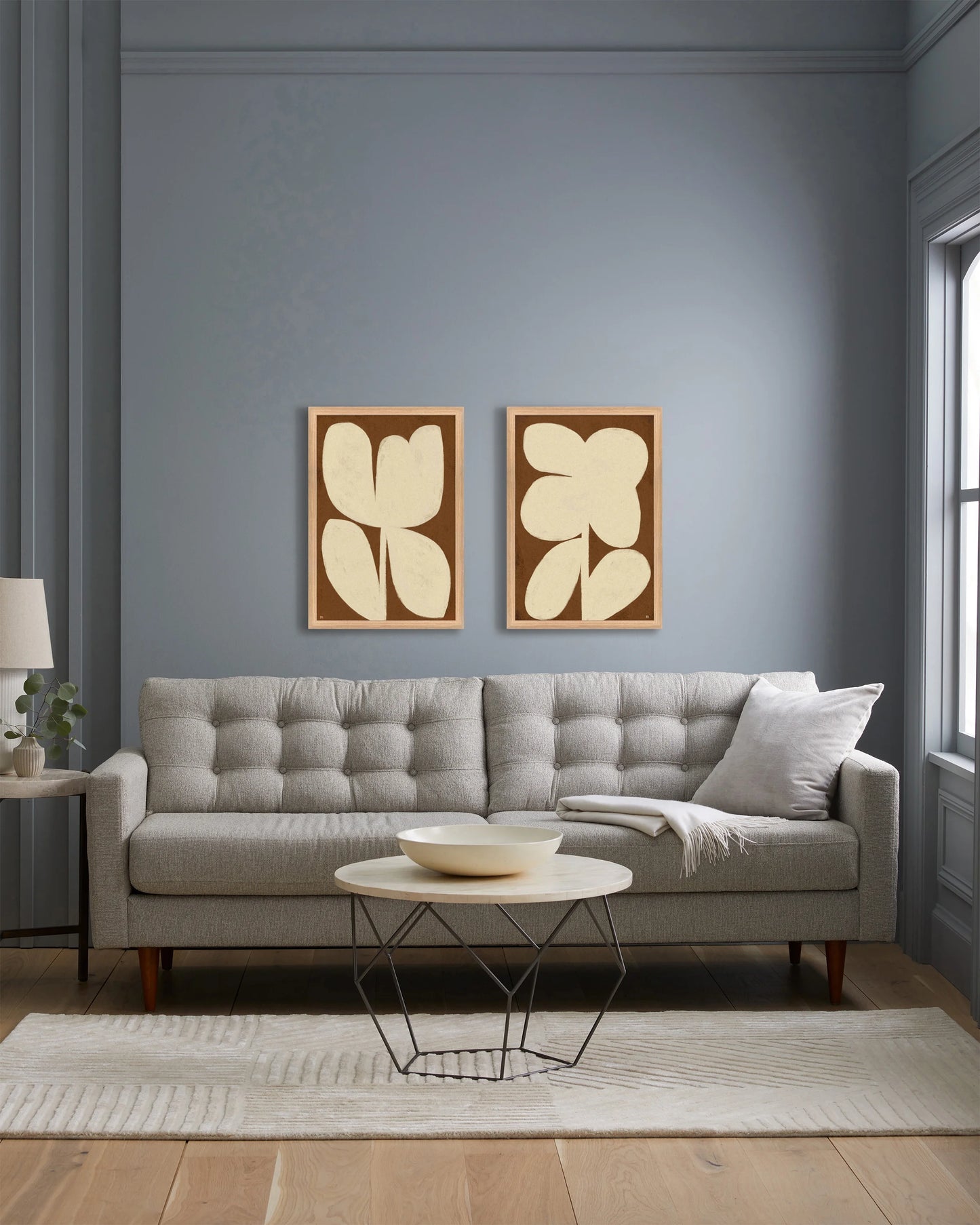 Perennial by Marco Marella (Set of 2) - 17.25"x25.25" / Oak