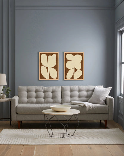 Perennial by Marco Marella (Set of 2) - 17.25"x25.25" / Oak