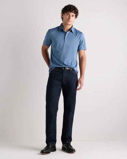 Commuter Stretch Pique Polo - S / Dark Coal