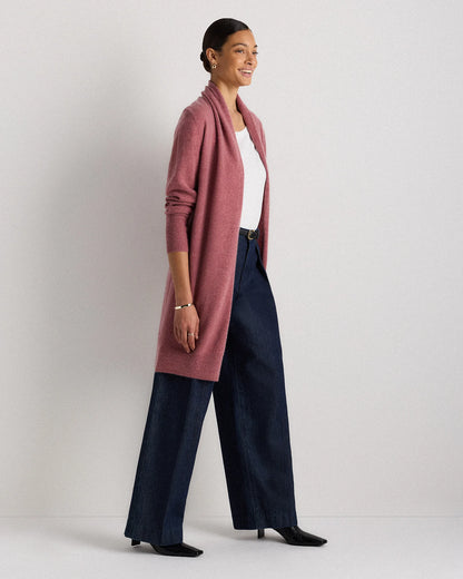Mongolian Cashmere Duster Cardigan Sweater - XS / Oatmeal