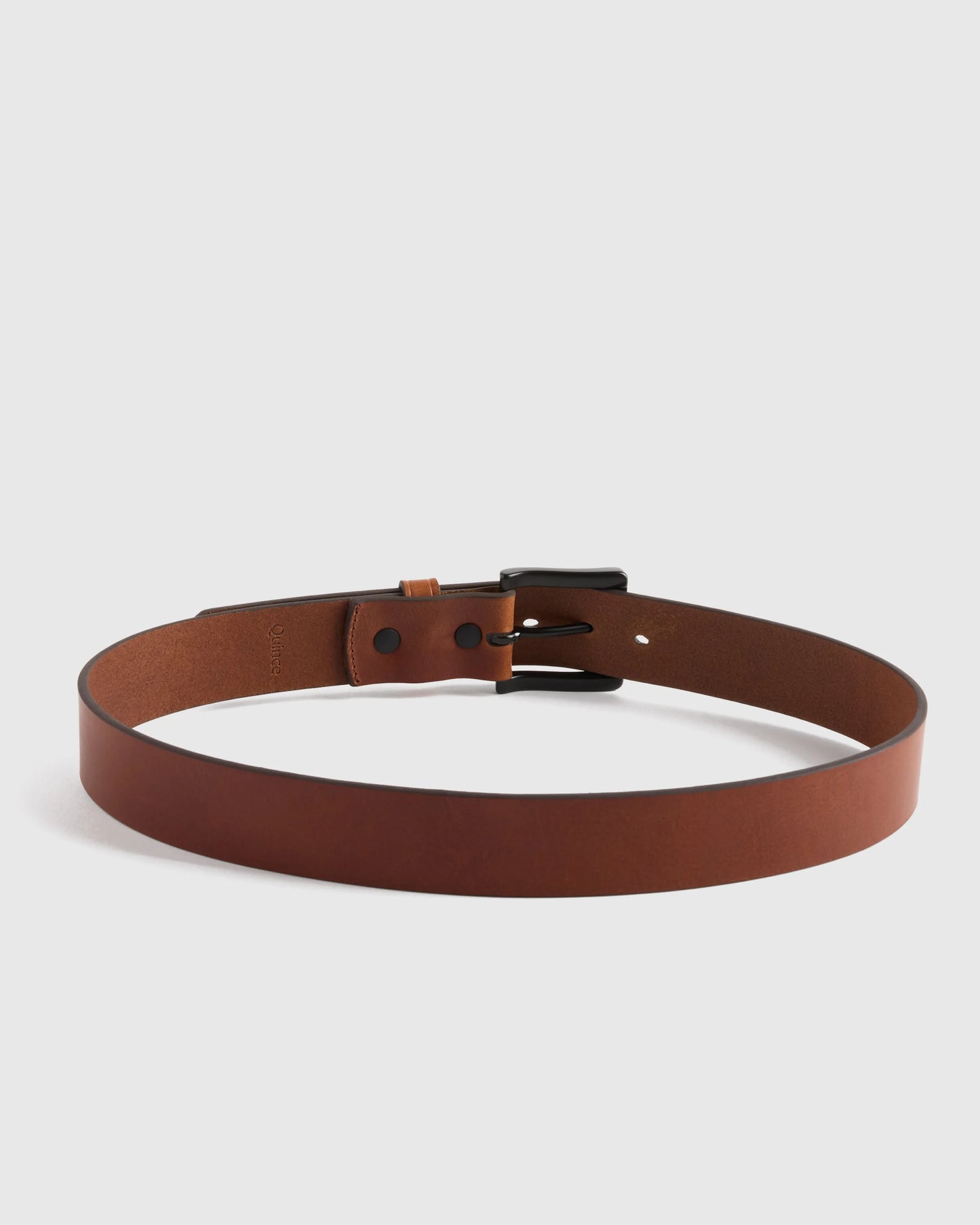 Adam Heritage Leather Jeans Belt - 30 / Bourbon
