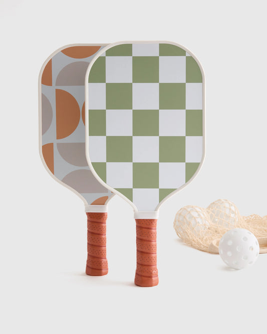 Two Paddle Pickleball Set - One Size / Sage/Cantaloupe