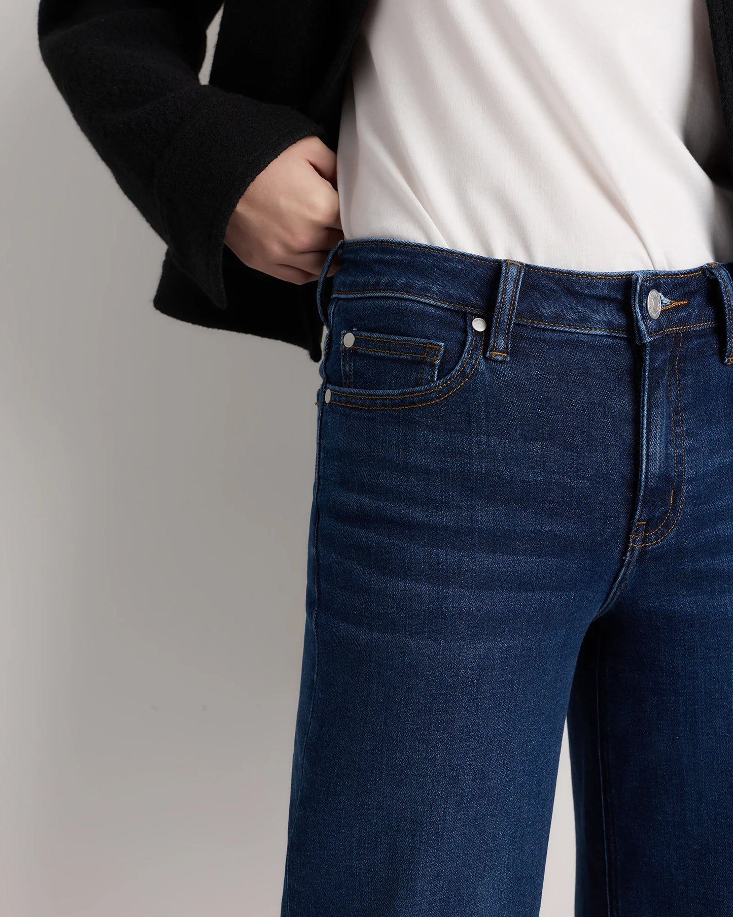 Luna Stretch Wide Leg Jeans - 24 / Frosted Blue
