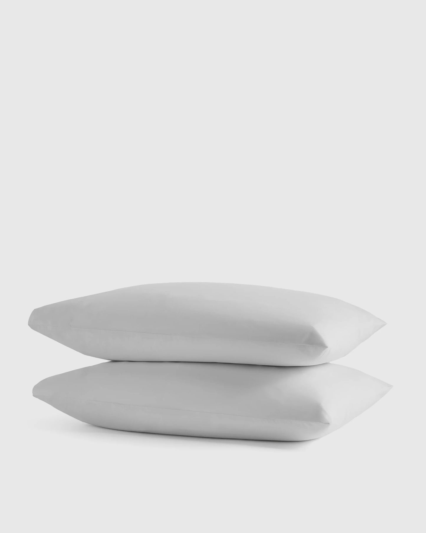 Organic Crisp Percale Pillowcase Set - Standard / White