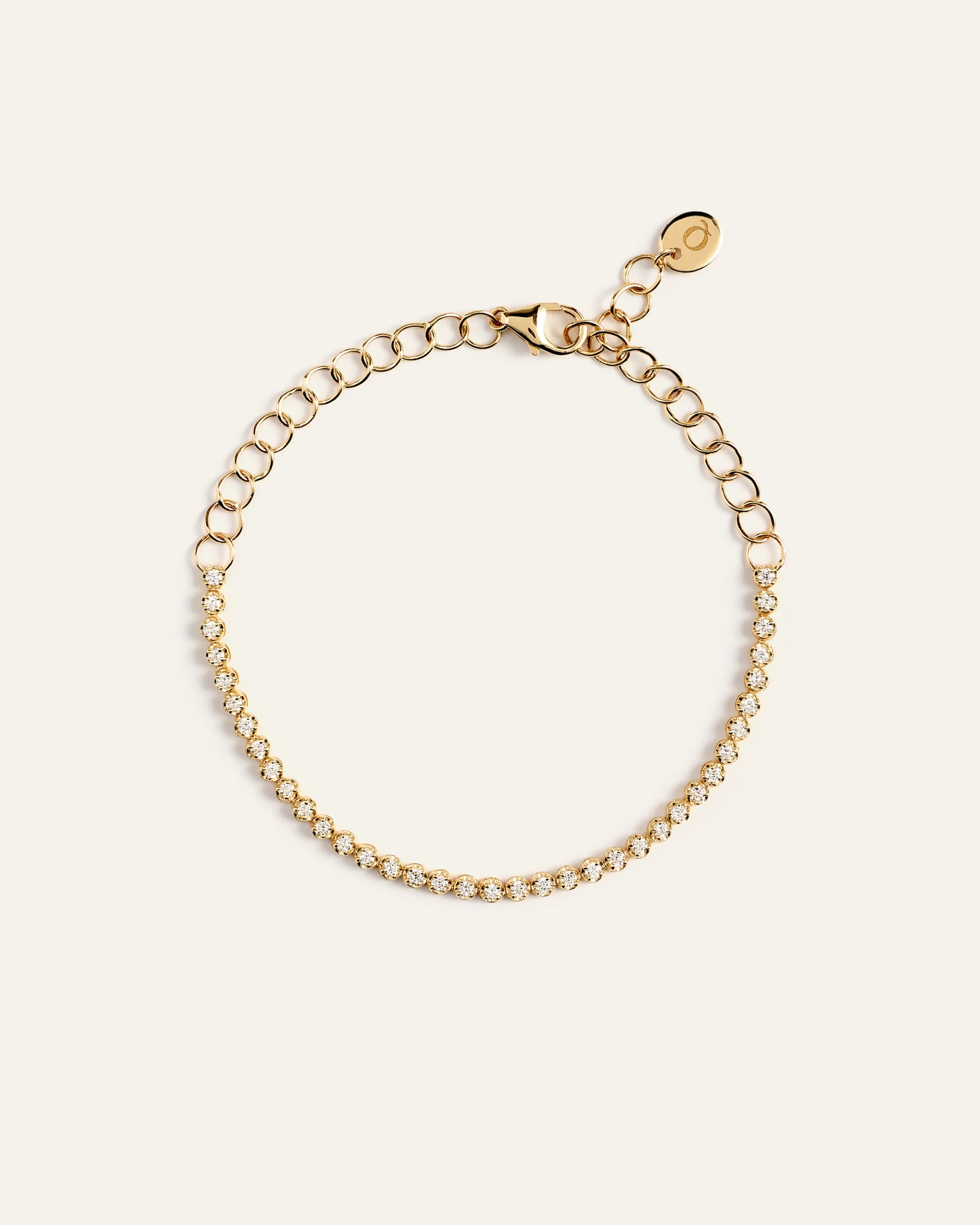14K Gold Diamond Petite Tennis Bracelet - 0.50ctw - One Size / Yellow Gold